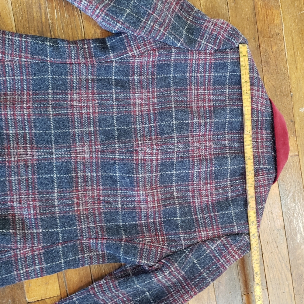 Last chance VTG Wool plaid Blazer - Picture 12 of 14